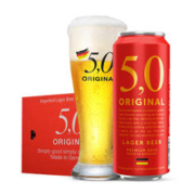 5.0 ORIGINAL 5.0窖藏黄啤酒500ml*24听整箱装 德国原装进口