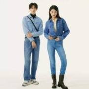 Levi's 李维斯 2023新品 情侣男女同款经典长袖牛仔衬衣