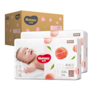 HUGGIES 好奇 铂金装婴儿纸尿裤L100宝宝儿童尿不湿尿片超薄裸感透气小桃裤
