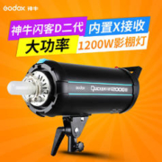 Godox 神牛 闪客1200DII闪光灯摄影灯高速回电大功率1200W人像静物影室灯
