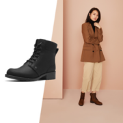 Clarks 其乐 女士靴复古英伦靴子