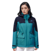 伯希和冲锋衣男女三合一秋冬户外防水硬壳情侣外套登山服12040106绿XXXL