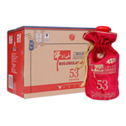 牛栏山二锅头 五星红瓷 清香型 白酒 53度 500ml*6瓶 整箱装