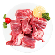PLUS会员：滩羊鲜生 宁夏滩羊肉 国产原切脊骨羊蝎子1000g *2件