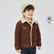 Gap 盖璞 男幼童秋季仿羊羔绒翻领夹克436179儿童装外套潮