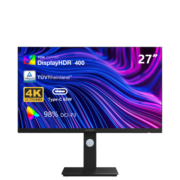 联合创新（Innocn）27英寸4K 视网膜屏 IPS Type-C 65W HDR400升降旋转 专业色彩 设计师电脑显示器27C1U PRO