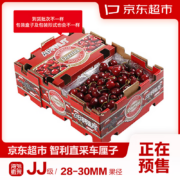 31日20点:京东超市 海外直采 智利原箱车厘子 JJ级 2.5kg×2盒