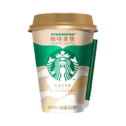 plus会员：味全 星巴克 星怡杯拿铁咖啡 250ml*2  *2件