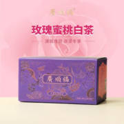 广顺福 玫瑰蜜桃白茶三角袋泡装冷泡好喝方便快捷花果茶2.5g*20泡