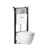 科勒（KOHLER）家用壁挂式马桶挂墙坐便器水箱嵌入式墙排直冲悬挂式马桶K-25255 高挂墙马桶：缸体+水箱+面板