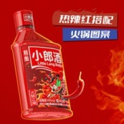 LANGJIU 郎酒 精酿小郎酒（火锅江湖版） 浓酱兼香型高度白酒 45%vol 100mL 6瓶 手提版