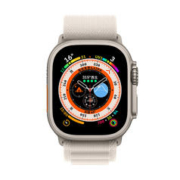 Apple 苹果 Watch Ultra 智能手表 49mm GPS+蜂窝网络款 钛金属原色表壳 大号（GPS、血氧、ECG）