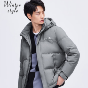 SNOWFLYING 雪中飞 男款鸭绒短款潮流百搭羽绒服