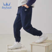 水孩儿（SOUHAIT）童装男童女童加绒裤冬季新款儿童中大童宝宝加厚裤子保暖百搭 暖卡其 170