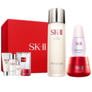 SK-II神仙水230ml+全新面霜80g+小灯泡精华30ml+眼霜15g护肤套装化妆品