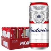 88VIP会员：Budweiser 百威 啤酒整箱经典醇正红罐拉格450ml*18听无礼袋聚会装