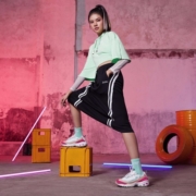 斯凯奇（Skechers）糖果熊丨秋冬冰淇淋鞋透气运动鞋休闲鞋糖果女鞋老爹鞋 13146-WMLT 白色/多彩色 女款 38.5