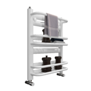 华德华美（HUADE HUAMEI）小背篓暖气片卫生间家用水暖散热器自采供暖钢制取暖器置物架 亮白色高800x400mm中心距