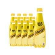 Schweppes 怡泉 可口可乐怡泉+C柠檬味汽水400ml*12瓶柠檬味碳酸饮料整箱装包邮