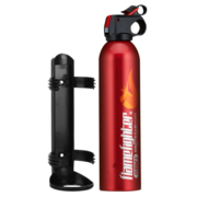 火焰战士 灭火器车载家车用干粉灭火器便携小型消防器材600g红色