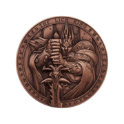 Blizzard暴雪官方游戏周边魔兽世界巫妖王史诗纪念铜章