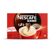 雀巢（Nestle）速溶咖啡1+2原味微研磨三合一冲调饮品盒装30条450g