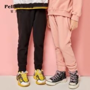 PELLIOT 伯希和 儿童保暖长裤 摇粒绒运动裤加绒款90-160cm