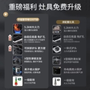 华帝（VATTI）嵌入式家用燃气灶炉具 5.2KW大火力灶可调节开孔尺寸 台嵌两用灶 i10075B 天然气