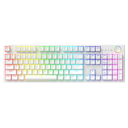 GANSS 3087T/3104T客制化机械键盘高斯三模无线键盘蓝牙2.4G有线热插拔办公游戏键盘 3104T白色【RGB】三模版 全键热插拔 KTT风信子轴（厂润）
