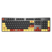 罗技（Logitech） K845机械键盘 有线键盘全尺寸 DIY键帽发光电竞办公键盘吃鸡键盘 【K845小刘鸭系列】 黑色 TTC 红轴