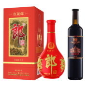 京东百亿补贴：郎酒红花郎（10）53度酱香型白酒500ml+第九代解百纳干红葡萄酒750ml 组合