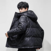 YAYA 鸭鸭羽绒服 冬季简约舒适羽绒服休闲百搭简单大气连帽保暖男式羽绒服