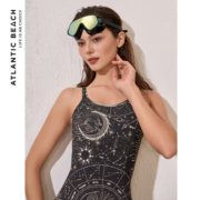 atlanticbeach游泳衣女2023新款连体泳装时尚竞速游泳衣性感显瘦