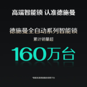 德施曼全自动智能锁指纹锁密码锁防盗门锁 电子锁门禁米家APP联动(Q3P) Q3P高端黑-JD物流