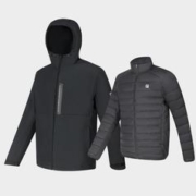限尺码：FILA 斐乐 男款运动羽绒服两件套