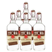 永丰牌 北京二锅头清香型白酒 出口小方瓶 老熟纯粮食酒 50度咖方 500ml*6瓶装