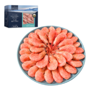 京东百亿补贴:京东生鲜 熟冻北极甜虾1kg/盒 90-120只 MSC认证 解冻即食 皇家格陵兰