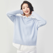 网易严选 100%绵羊毛 女士圆领毛衣