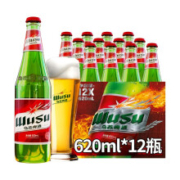 概率券：WUSU 乌苏啤酒 大红乌苏 620ml*12瓶/箱 整箱装