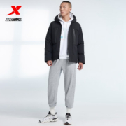 XTEP 特步 国潮羽绒服男 正黑色 L 878429190134