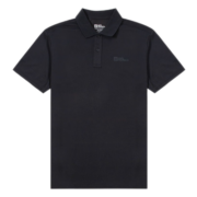 Jack Wolfskin狼爪POLO衫男 厚款 吸湿速干 23夏季新品户外休闲透气T恤5820014 5820014黑色6000 XL码180/104A