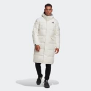 9日20点：adidas 阿迪达斯 男装530蓬长款户外 保暖连帽鸭绒羽绒服