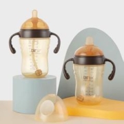 豆丁兔 婴儿童防摔吸管奶瓶300ml 奶瓶（赠吸管嘴）