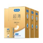 Durex 杜蕾斯 焕金超薄至感三合一避孕套16只