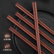 甄选红檀真芯实木：唐宗筷 红檀木筷子 10双装