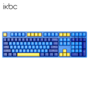 ikbc键盘机械键盘无线c104 z200pro粉色游戏樱桃键盘红黑茶青轴87键盘全键无冲突背光 C87白色黑轴