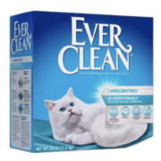 铂钻（EverClean）美国进口 膨润土猫砂 活性碳净味科技清香猫砂 25磅 蓝白标 高效除臭清香