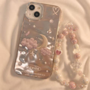 倾雪 韩风ins立体云朵月亮星星适用iPhone15 pro手机壳高级感 云朵月亮 iPhone12