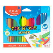 Maped 马培德 CH862002 儿童塑料蜡笔 18色