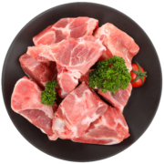 龙大肉食 猪汤骨1kg 出口日本级 免切猪尾骨猪骨头 猪骨高汤  猪肉生鲜
